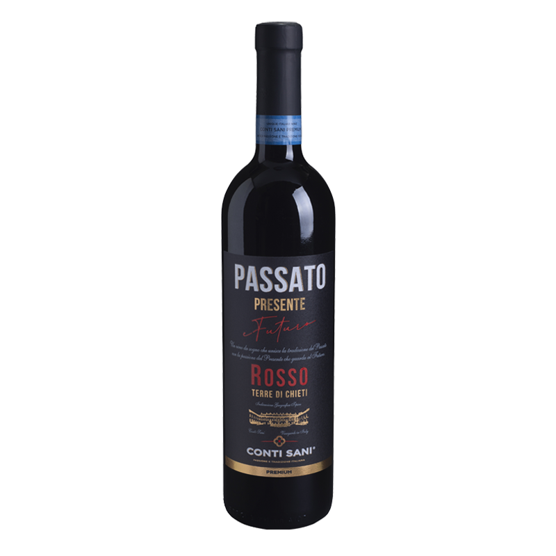 CONTI SANI - Passato PResente Futuro Rosso Terre di Chieti IGT - Vino tinto italiano