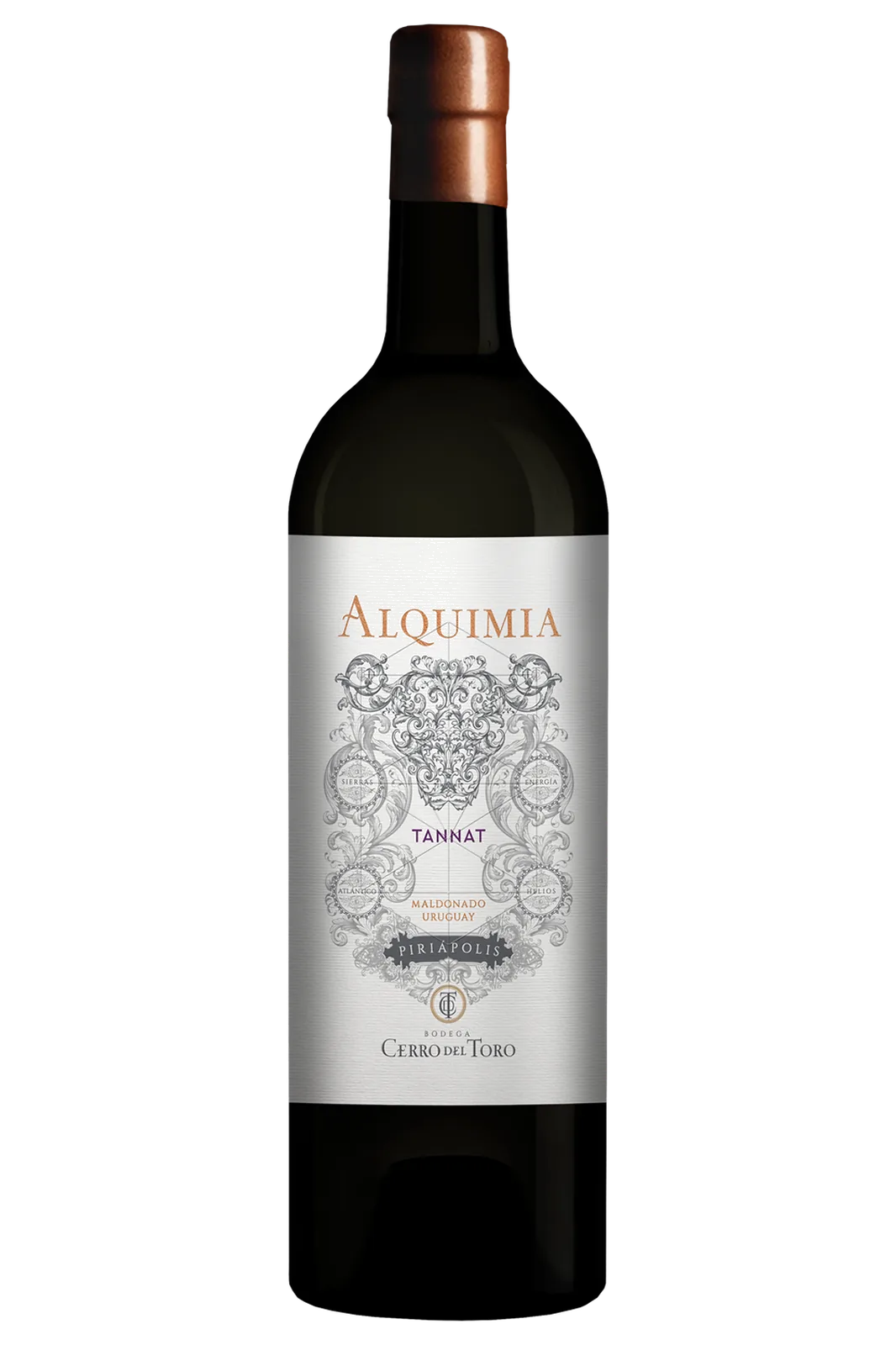 Vino tinto uruguayo ALQUIMIA Tannat - Cerro del Toro
