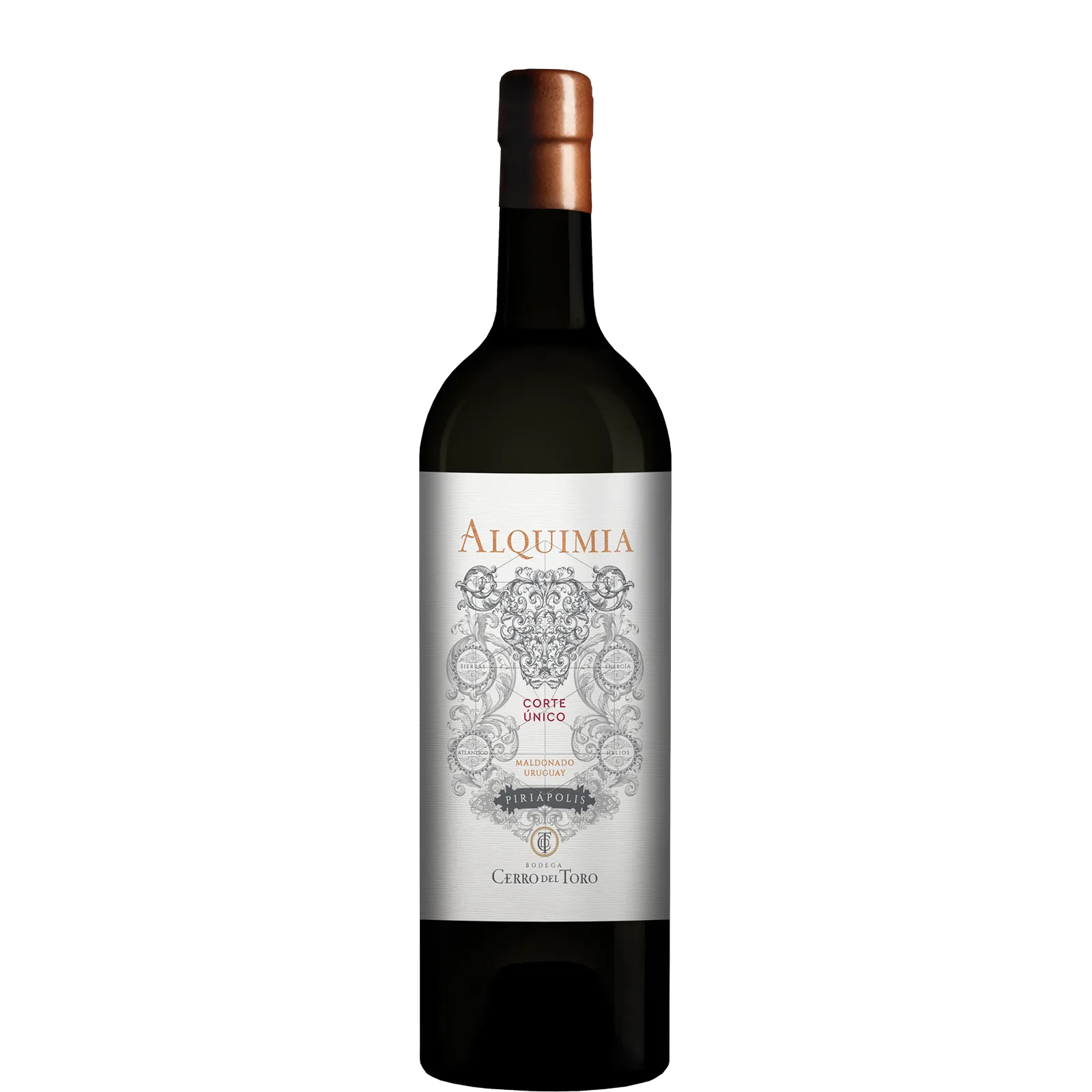 Vino tinto uruguayo ALQUIMIA Corte Único tinto - Cerro del Toro