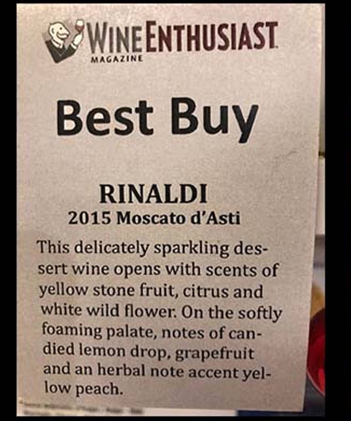 RINALDI - MOSCATO D’ASTI DOCG
